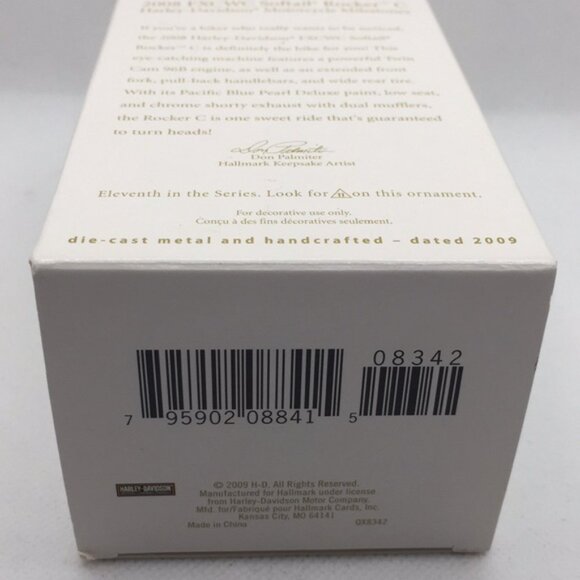 Hallmark Keepsake 2008 FXCWC Softail Rocker C Christmas Tree Ornament New in Box - Picture 3 of 12